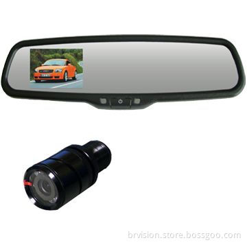 3.5-inch Mirror Monitor, OE Bracket and Waterproof Camera